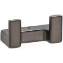 System Banyo Aksesuarları Flat Duvara Monte İkili Askılık Füme 43x37x80 mm