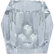 System Banyo Aksesuarları Cyrstal Bath Accessory Tooth Mug Transparent 90x114x114 mm