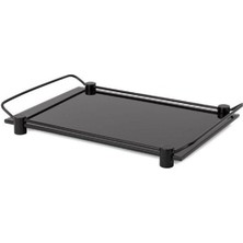 Banyo Tepsisi Cam/Siyah Renk 36X209X313 Mm