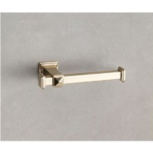 System Banyo Aksesuarları Dorık Duvara Monte Tuvalet Kağıtlığı Gold 79x31x167 mm