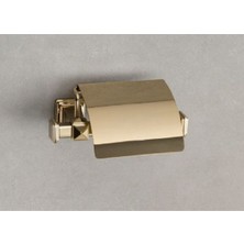 Dorık Kapaklı Tuvalet Kağıtlığı Gold Renk 67X126X167 Mm