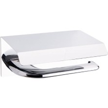 System Banyo Aksesuarları Dorado Duvara Monte Kapaklı Tuvalet Kağıtlığı Krom 85x118x170 mm