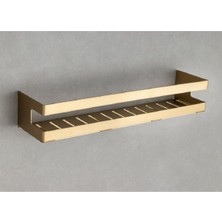 Banyo Duş Raf Sistemi Gold Branch Renk 98X100X400 Mm