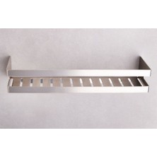 System Banyo Aksesuarları Duvara Monte Banyo Duş Raf Sistemi Saten 40 cm