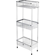 System Duş Raf Sistemi Krom Renk 647X150X273 Mm