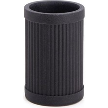 Reçine Tezgah Üstü Diş Fırçalığı Siyah Siyah Renk 124X80X80 Mm