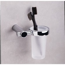 System Banyo Aksesuarları Pro-Tech Duvara Monte Diş Fırçalığı Krom 122x100x131 mm