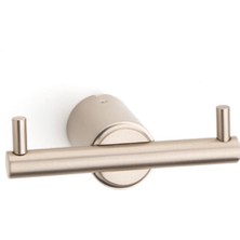 System Banyo Aksesuarları Pro-Tech Duvara Monte İkili Askılık Saten 31x49x85 mm
