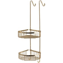 Banyo Duş Raf Sistemi Gold Renk 702X200X294 Mm