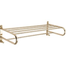 Banyo Havlu Rafı Gold Renk 259X165X590 Mm