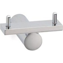 System Banyo Aksesuarları Pıvot Duvara Monte İkili Askılık Krom Krom 484x80x82 mm