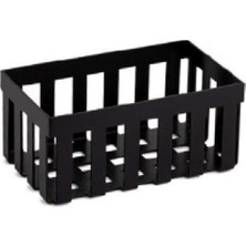 System Banyo Aksesuarları Tezgah Üstü Banyo Havluluk Sepet Siyah 20 cm