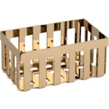 System Banyo Aksesuarları Tezgah Üstü Banyo Havluluk Sepet Gold 20 cm