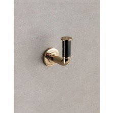 System Banyo Aksesuarları Nord Duvara Monte Askılık Gold|Siyah 85x76x48 mm