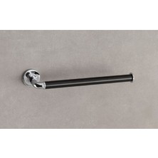 System Banyo Aksesuarları Nord Duvara Monte Kağıt Havluluk Krom|Siyah 48X79X195 mm