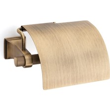 System Banyo Aksesuarları Sparklıne Duvara Monte Kapaklı Tuvalet Kağıtlığı Antik 88x95x156 mm
