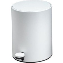 System Banyo Aksesuarları Pedallı Çöp Kovası 3 Lt Beyaz 265x203x203 mm