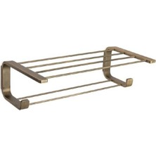 System Banyo Aksesuarları Banyo Havlu Rafı Duvara Monte Antik 50 cm