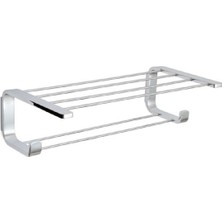 Banyo Havlu Rafı Krom Renk 140X269X500 Mm