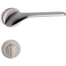 Palma Saten - Wc Rozetli Kapı Kolu - Hha154Ro12W Nb