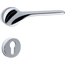 Palma Krom - Yale Rozetli Kapı Kolu - Hha154Ro12Y Cr