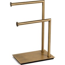 System Banyo Aksesuarları Hareketli Havluluk Antik Renk 37x25x22 cm