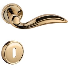 Dıana Altın - Oda Rozetli Kapı Kolu - Hha126Ro14N Gl