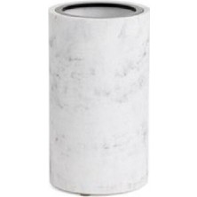 System Banyo Aksesuarları Reçine Tezgah Üstü Diş Fırçalığı Mermer Deseni|Siyah 127x73x73 mm