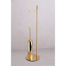 Altın Rengi Hareketli Wc Set