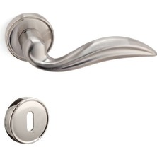 Dıana Saten - Oda Rozetli Kapı Kolu - Hha126Ro14N Nb