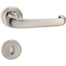 Adrıa Saten - Oda Rozetli Kapı Kolu - Hha128Ro14N Nb