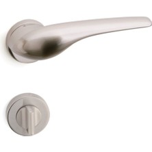 Dorıs Saten - Wc Rozetli Kapı Kolu - Hha165Ro12W Nb