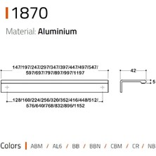 1870 Entegre Kulp Krom Renk 160 Mm