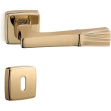 Lucına Altın - Oda Rozetli Kapı Kolu - Hha134Ro13N Gl