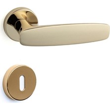 Vega Rozetli Kapı Kolu Altın Rengi Oda - Hha234Ro12N Gl