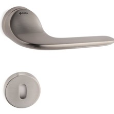 Fortuna Saten - Oda Rozetli Kapı Kolu - Hha136Ro12N Nb