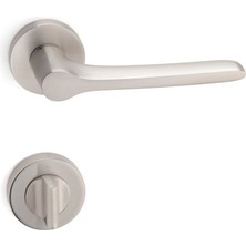 Metıs Saten - Wc Rozetli Kapı Kolu - Hha174Ro12W Nb