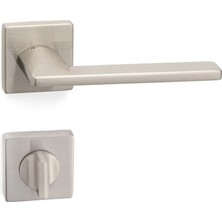 Slım Saten - Wc Rozetli Kapı Kolu - Hha208Ro11W Nb
