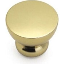 Tek Delikli Kulp 26 Mm - Mat Altın Renk - Ssy1958 0026 Bb - Mobilya Kulpları - Altın