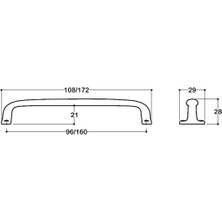 Saten Rengi 96 Mm Klasik Kulp - Ssy4595 0096 Nbm