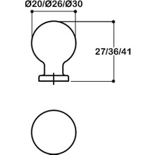 Rose Rengi 26 Mm Tek Delikli Kulp - Ssy1465 0026 Rs