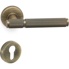 Pıxar-T Antik - Yale Rozetli Kapı Kolu - Hha214Tro12Y Abm