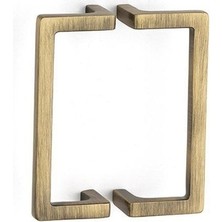 96 Mm Antik Rengi Modern Kulp Yarım Tek Adet - Ssy4704 0096 Abm