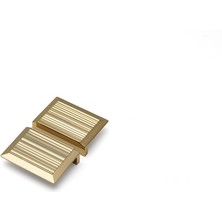 64 Mm Altın Rengi Line/Çizgili Kulp Tek Adet - Ssy9068 0064 Gl