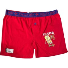 Tutku Erkek Çocuk Elastan Baskılı Boxer