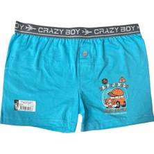 Tutku Erkek Çocuk Elastan Baskılı Boxer