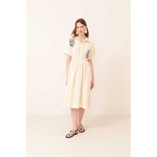 ROMAN İşleme Detaylı Gömlek Elbise Standart Renk Y2463105_089