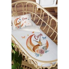 Homamia Isme Özel Anne Yanı 60X100 Beşik Uyku Nevresim Takımı Aydaki Bambi