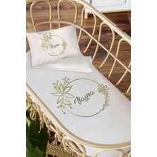 Homamia Isme Özel Anne Yanı 60X100 Beşik Uyku Nevresim Takımı