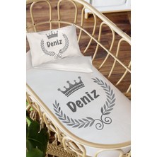 Homamia Isme Özel Anne Yanı 60X100 Beşik Uyku Nevresim Takımı Kral
